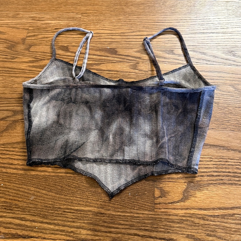 Shein Stylish Denim Bustier Top Size Small - Picture 2 of 3